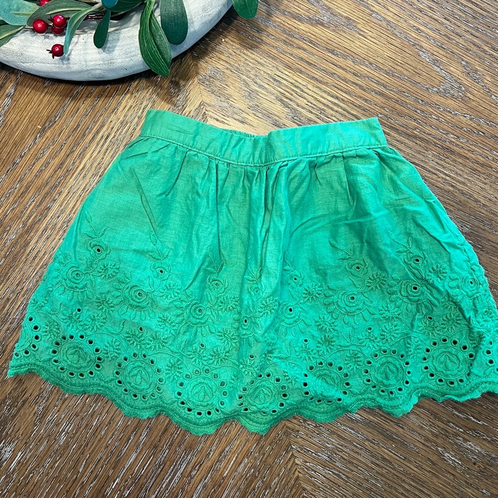 Janie and Jack, Kelly Green skirt. 6-12 months